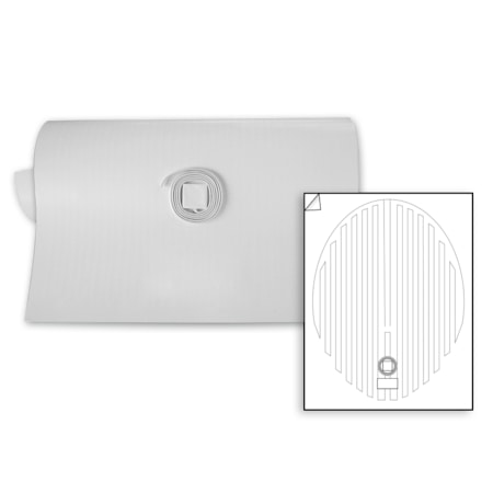 Warmlyyours Mirror Defogger 24in x 32in Oval FFM-2432OV